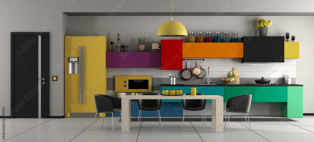 Kitchen Cabinet colorsful (15)