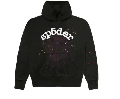 Black Sp5der Worldwide Hoodie