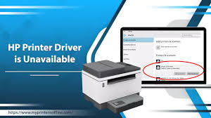HP printer driver is unavailable