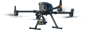 professional drone flying