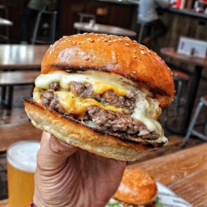 street cheese burger
