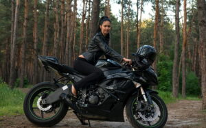 desktop-wallpaper-bike-show-black-bike-girl-model-stylish-1600x900-for-your-mobile-tablet-stylish-bike-rider-girl
