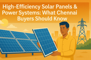High-Efficiency Solar Panels & Power Systems: What Chennai Buyers Should Know